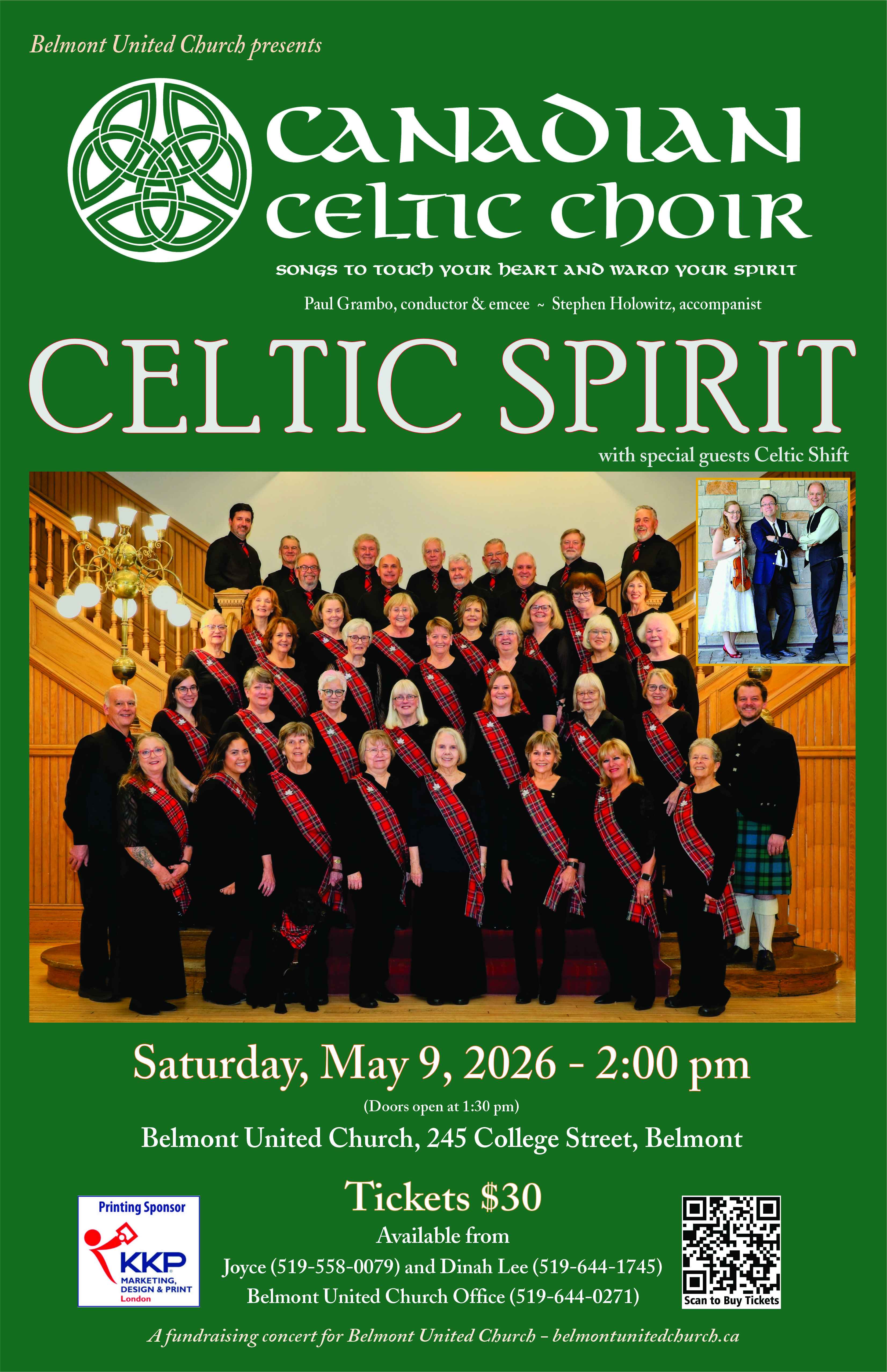 Poster for Belmont United Concert